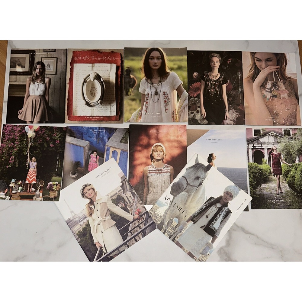 Anthropologie Lot of 12 Twelve Magazines  Catalogs 2013